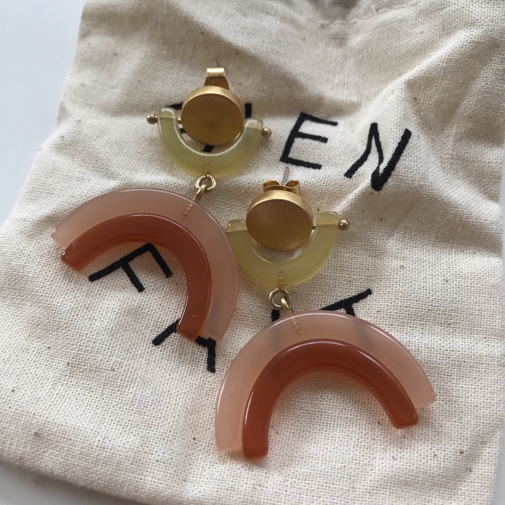 Madewell Modern Acetate Arc Earrings